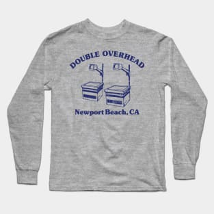 Double Overhead Newport Beach, California - Light Long Sleeve T-Shirt